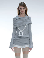 2 Ways to Wear Knit Top | Grey