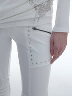 Skinny Flares | White