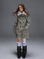 Long Barn Coat | Khaki