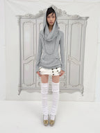 2 Ways to Wear Knit Top | Grey