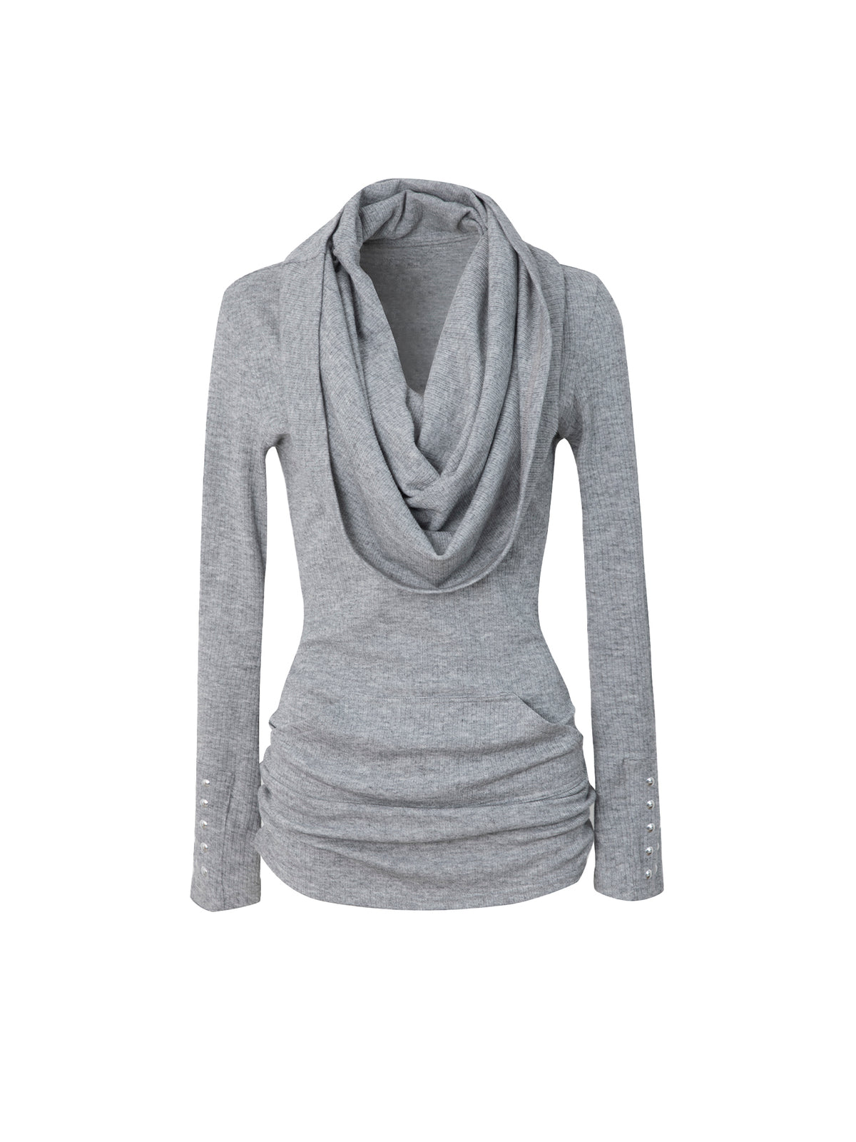 2 Ways to Wear Knit Top | Grey