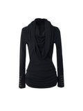 2 Ways to Wear Knit Top | Black