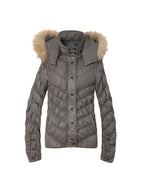 Quilted Down Jacket | Brown