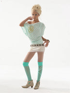 Batwing Mini Dress | Green