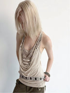 Knight Tank Top | Beige