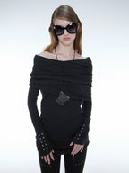 2 Ways to Wear Knit Top | Black