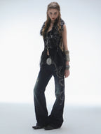 Swirl Studded Jeans