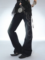 Swirl Studded Jeans