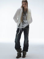 Swirl Studded Jeans