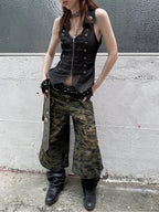 Camo Flared Jorts