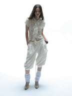 Capri Shorts | White