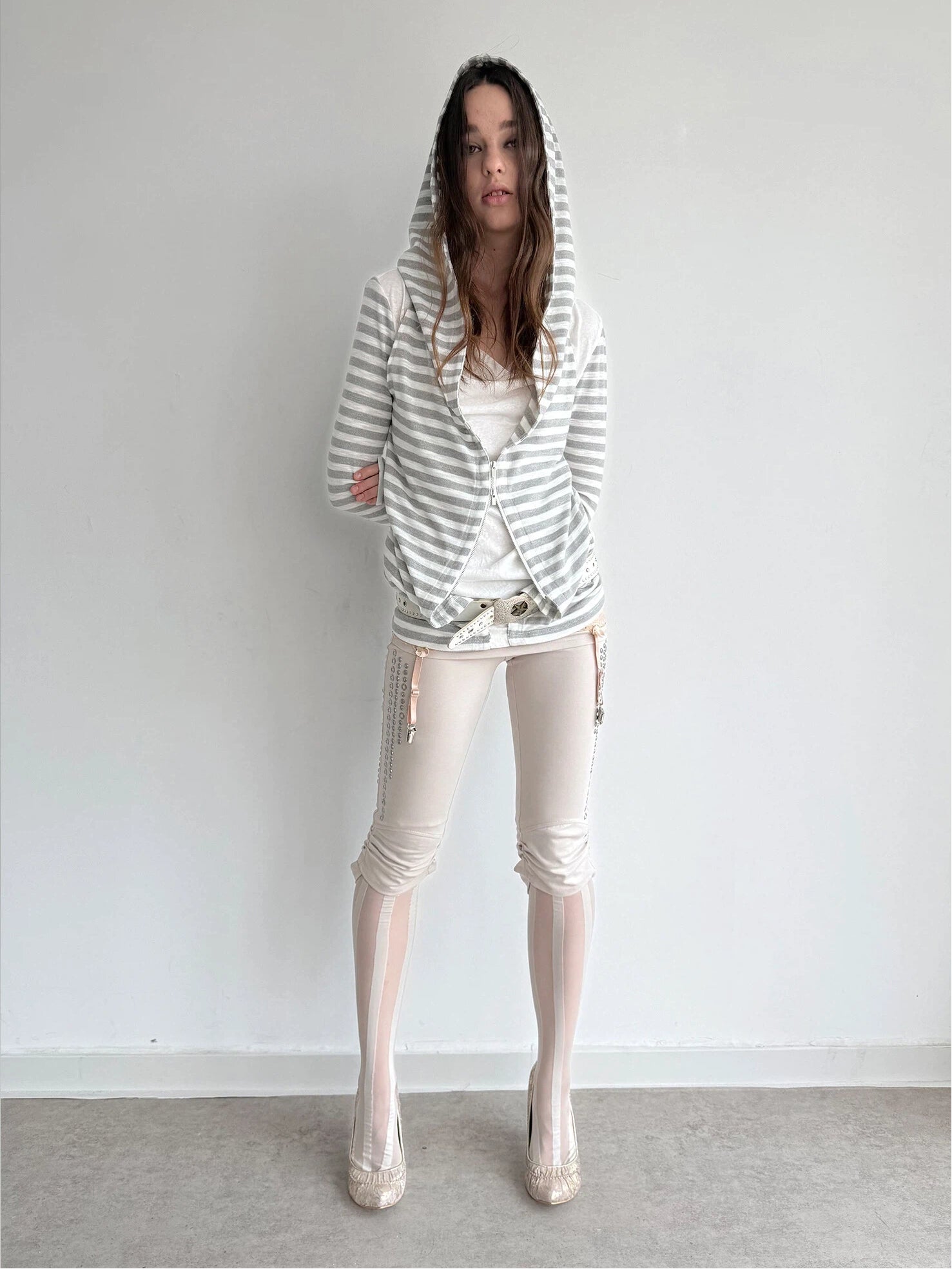 Capri Leggings  | Beige