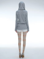 2 Ways to Wear Knit Top | Grey