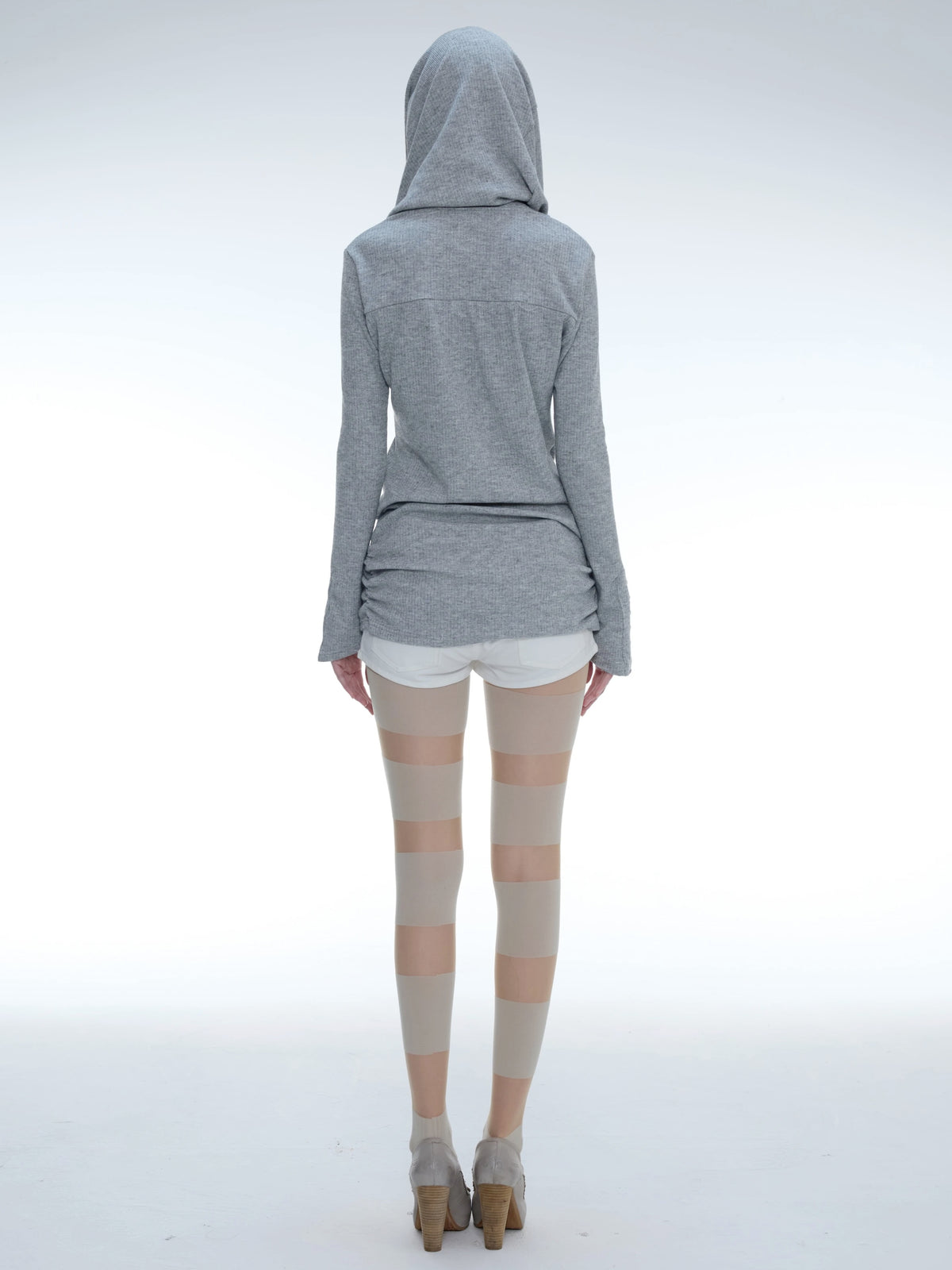 2 Ways to Wear Knit Top | Grey