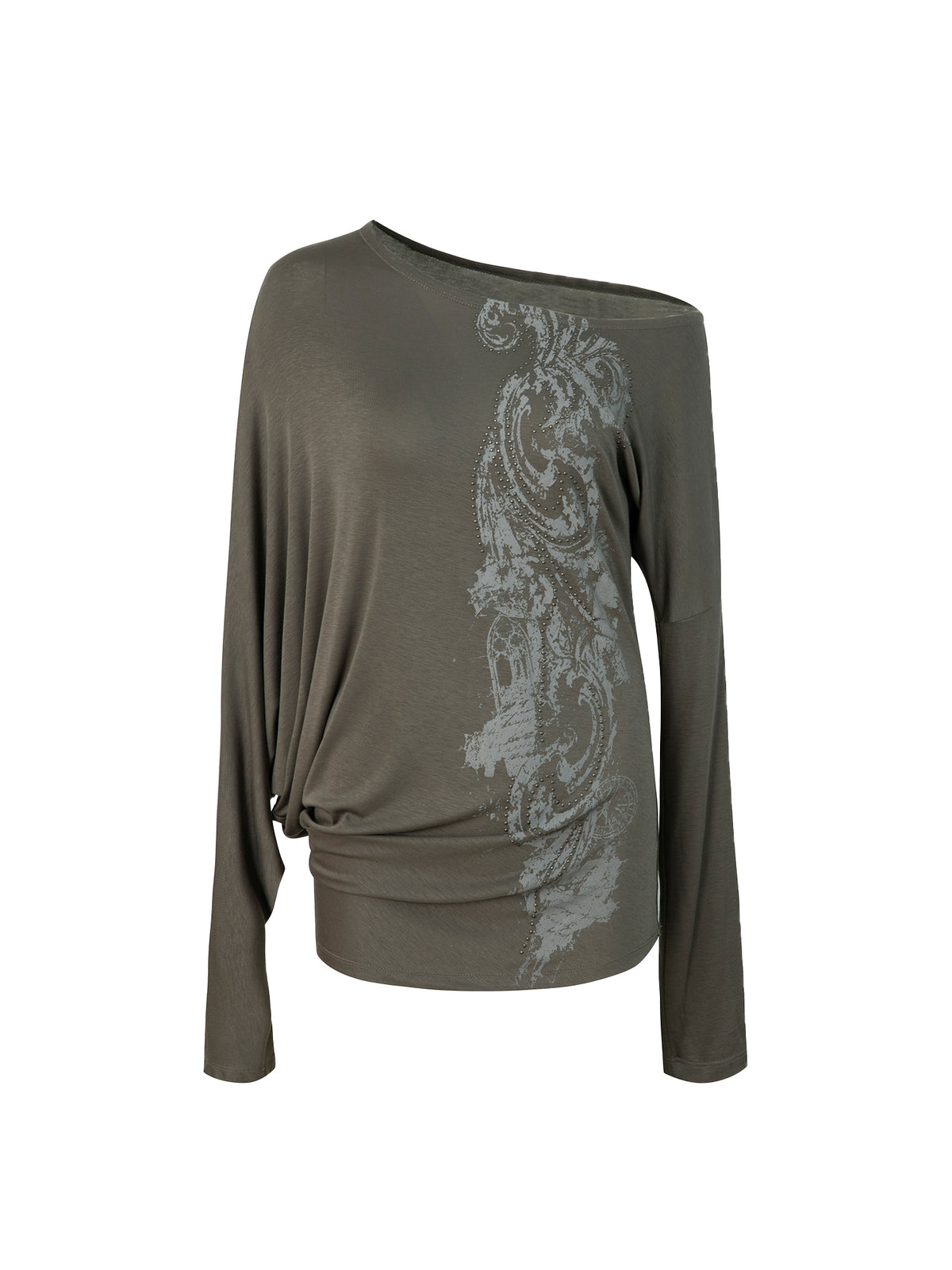 Baroque Slouch Top | Green