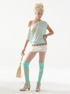 Batwing Mini Dress | Green