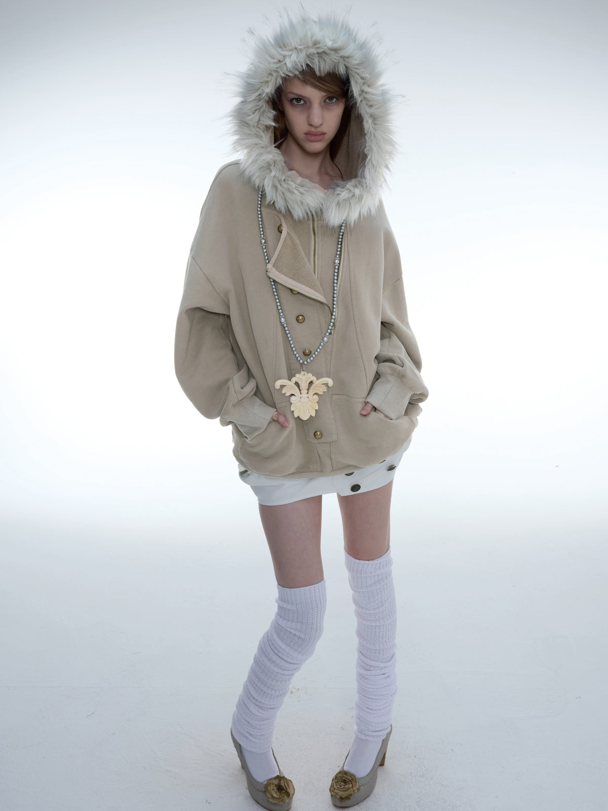 Armour Hoodie | Beige