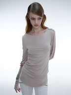 Studded Cuff Top | Sand