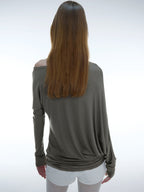 Baroque Slouch Top | Green