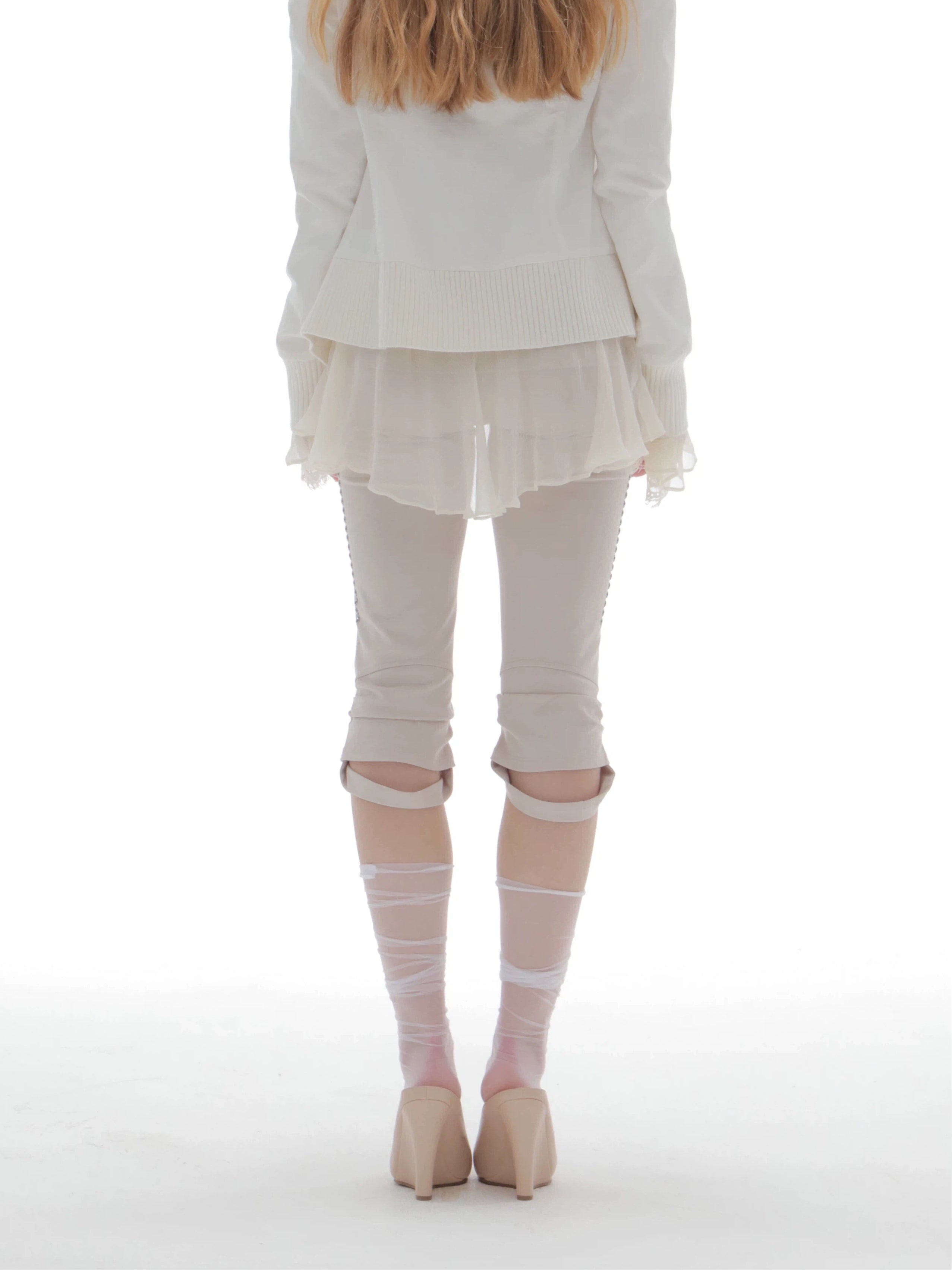 Capri Leggings  | Beige