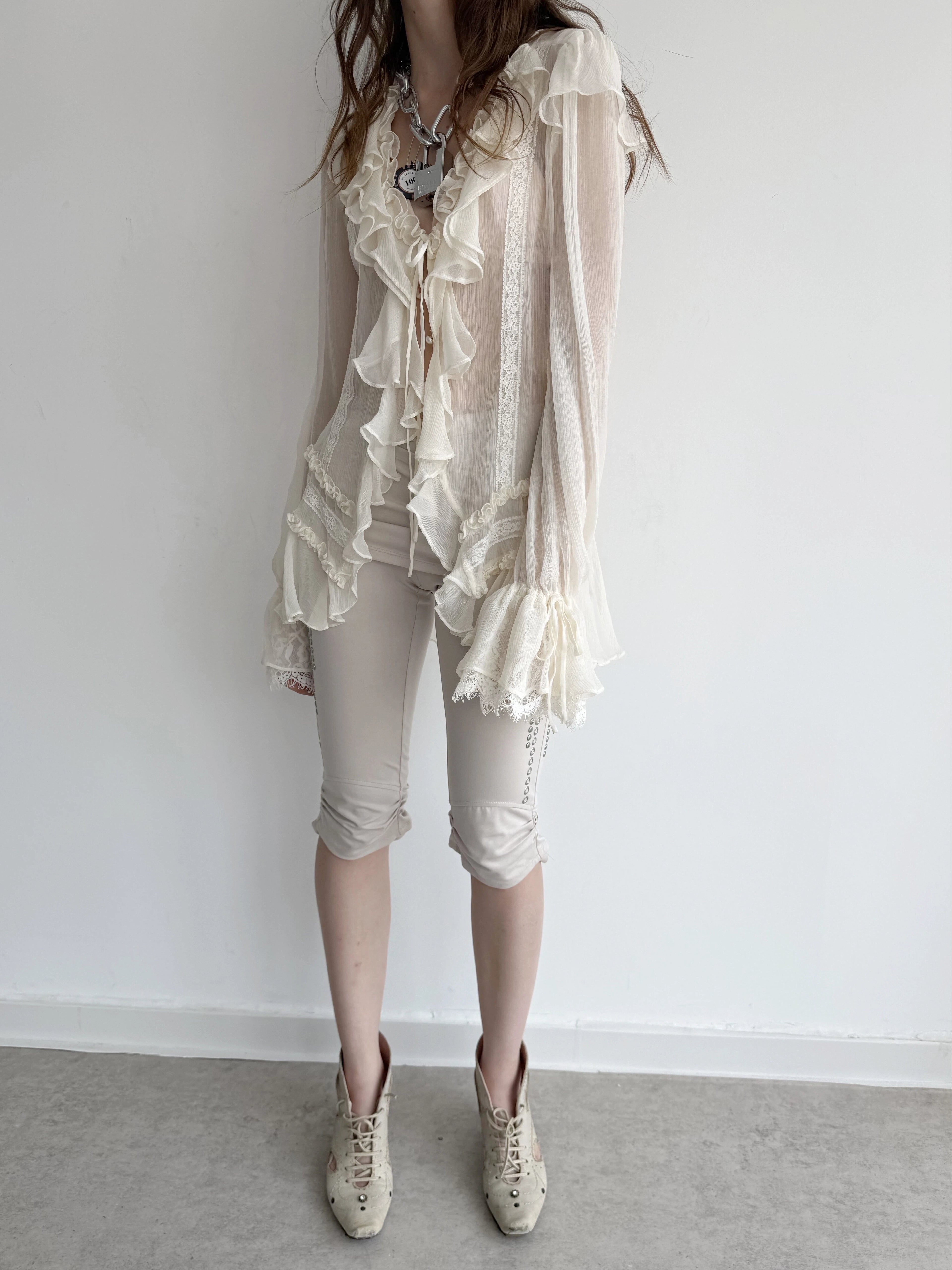 Shalott Lace Blouse | White