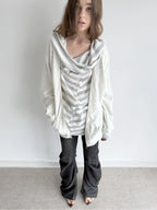 Layered Hoodie | White