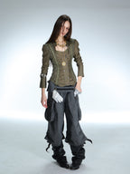 Artemis Lace Blouse | Green