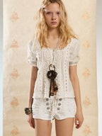 Midsummer Milkmaid Blouse | White