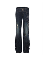 Swirl Studded Jeans